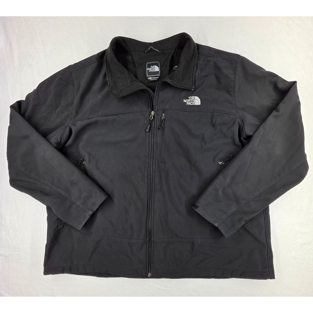 THE NORTH FACE MENS FULL ZIP SOFT SHELL JACKET SIZE 3XL BLACK